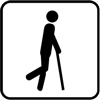 Walking with crutches